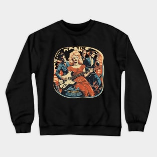 1960 Retro Rock’n’Roll Collection Great Gifts For 60’s Lifestyle and Music Lovers Crewneck Sweatshirt